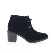 Clarks Scene Lace Boot 26161985 Womens Black Suede Ankle & Booties Boots