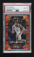 2021 Panini Select Concourse Orange Flash Prizm Chris Duarte PSA 10 GEM MT 0r9r