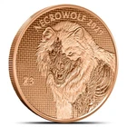 2029 1 oz Zombucks World Necrowolf Copper Round | 1 oz AVDP