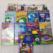 Lot Of 13 Veggie Tales VHS Tapes