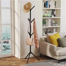 Coat Rack Stand Free Standing Tree Clothes Hanger Hat Coat Rack 8 Hooks