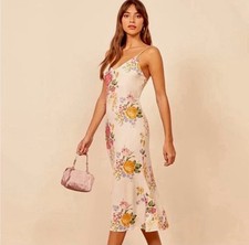 Reformation Boston floral slip midi dress women’s size 2