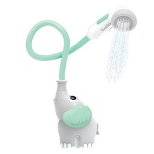 Yookidoo Elephant Baby Bath Shower Head Pump Trunk Rinser 2-Knob Water Flow