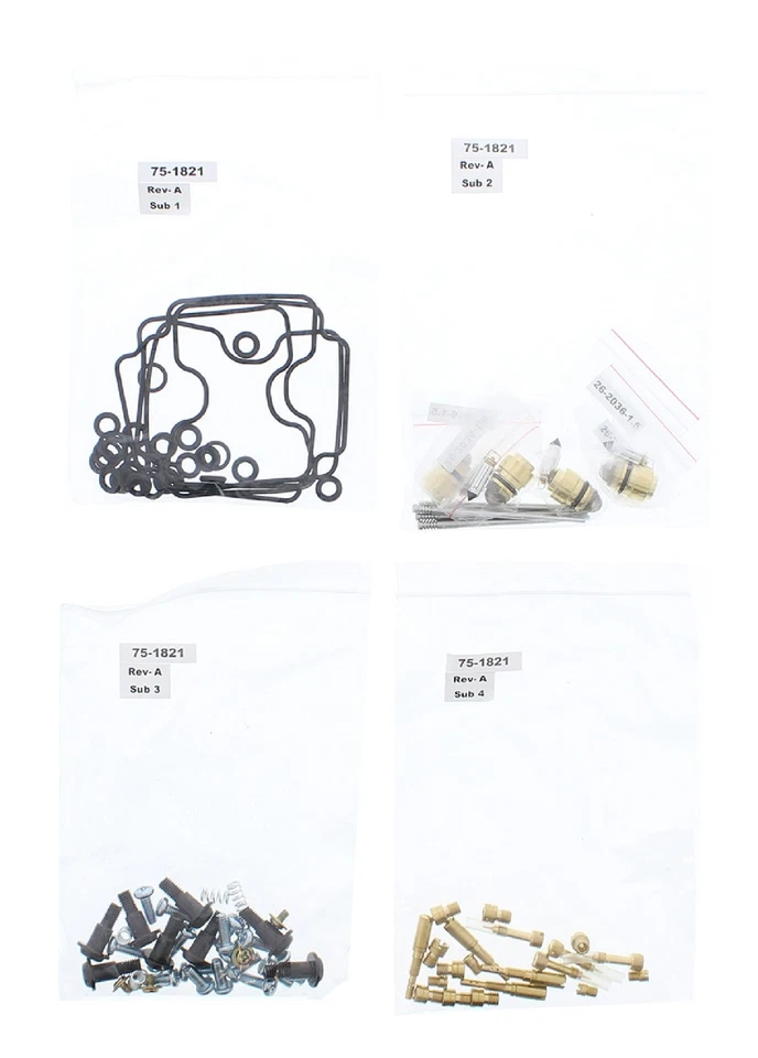 All Balls Carburetor Rebuild Kit 26-1895 for Yamaha RX-1 03-05 RX-1 ER/LE 03-05 - Image 2 of 4