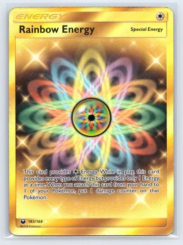Rainbow Energy - #183/168 - Celestial Storm Secret Rare - MP - Pokemon