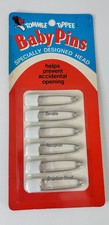 Tommee Tippee Baby Pins Unopened Pack of Six 6 White