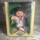 Vintage 1985 Cabbage Patch Kids Brown Curly Hair Brown Eyes Sailor Outfit NRFB