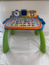 VTech Electronic Learning Desk with Activity Cards, Interactive Panels, Stool