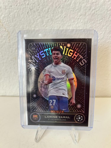 Lamine Yamal RC Rookie 2023-24 Topps Merlin Uefa Club Competitions Mystic Nights