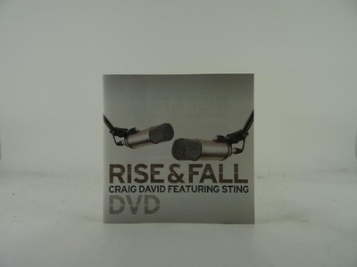 CRAIG DAVID FT STING RISE AND FALL DVD (B75) 3 Track CD Single including Picture
