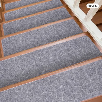 15pcs Non-Slip Stair Treads 8'' x 30'' Indoor Outdoor Patio Stair Treads Carpets