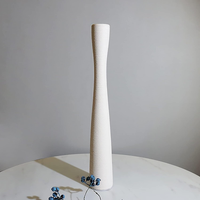Cutfouwe Bodenvase FüR Pampasgras,Keramik Vase Weiß Matt Groß 50Cm Hoch,Deko Blu