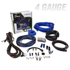 Blue 4 Gauge CCA Installation Kit Car Audio Amplifier up 2000w Timpano Amp Cable