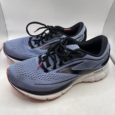 Brooks Trace 2 Shoes Womens Sz 9.5 Purple Impression Black Pink Cushion Neutral