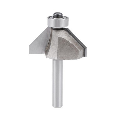 1/4'' Shank 5/8'' Depth Cutting Bearing Balls 45 Degree Bevel Bit Router