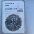 1992 $1 American Silver Eagle NGC MS69