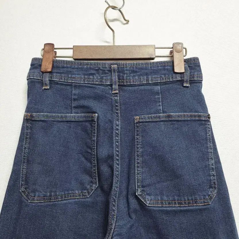 Zara Wide Denim Pants with Hem Damage thumbnail 4