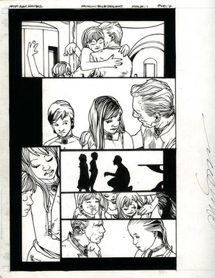 Fathom Blue Descent #1 pg 7 Original Art by Alex Sanchez Signed -2010 Aspen