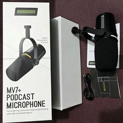 On Sale Shure MV7+ USB/XLR Hybrid Dynamic Mic Streaming Podcast Recording