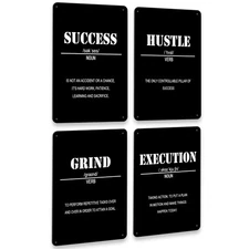 Drsoum Inspirational Office Wall Sign Decor - Motivational Quotes for Living ...