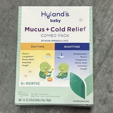 Hyland's Naturals Baby MUCUS COLD Relief - Combo Pack - 4Fl oz Ea.- EXP 08/2026