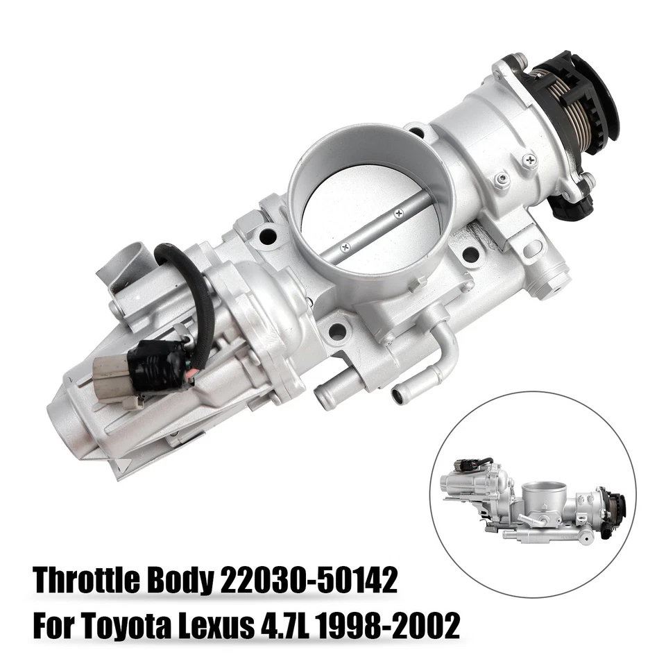 Throttle Body 22030-50142 For Toyota Land Cruiser Lexus LX470 4.7L 1998-2002 01 Foto 3 de 4