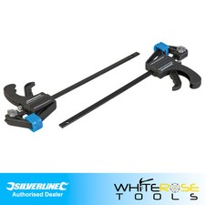 Silverline Schnellspanner Mini Grip Schließstange Holzarbeiten Schraubstock 150 mm 2 Stück