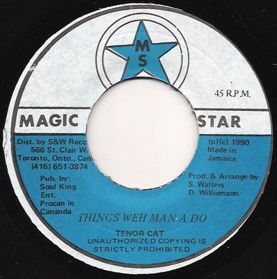 Tenor Cat - Things Weh Man A Do  (7'') (Near Mint (NM or M-)) - 2791287139