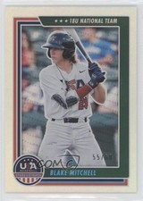 2022 Panini USA Baseball Stars & Stripes Holo Blue 55/60 Blake Mitchell #68 l9q