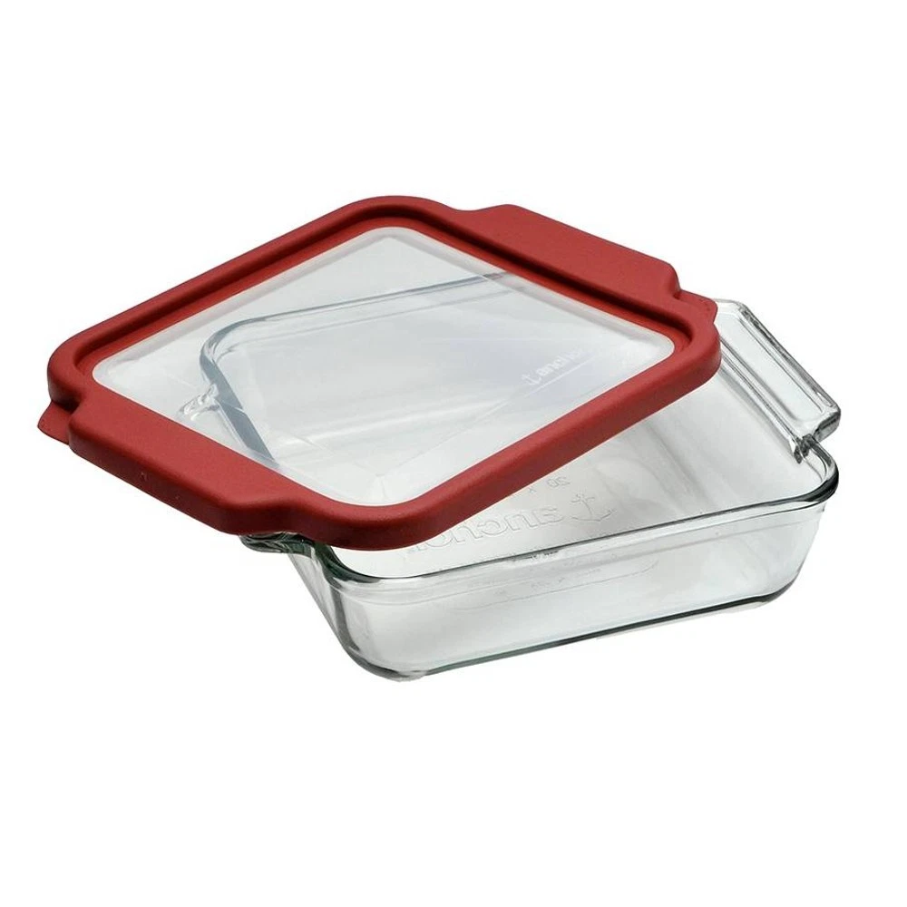 Anchor Hocking TrueFit 2-Quart Glass Baking Dish with Lid