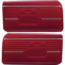 1968 Camaro Coupe Convertible Red Pre-assembled Standard Front Door Panels
