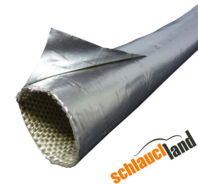 HITZESCHUTZ SCHLAUCH ALU TITAN selbstklebend Kabel Thermo Schutz Wärme Feuer KFZ