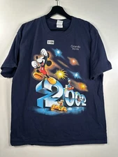 Gildan Ultra Cotton Unisex Graphic T-Shirt Mickey Mouse Crew Neck Size L 22x28.5