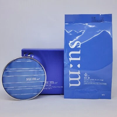 SU:M37 Water Full CC Cushion Perfect Finish SPF50+ PA+++ #01 #02 Beige K-Beauty