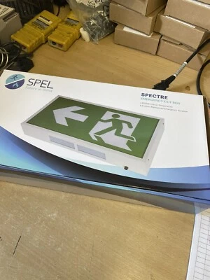 Exit Signs Spel ( ORBIK ) Spectre Emergency Exit Box No Legend
