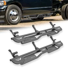 Three Raised Steps Side Running Boards For 2002-2008 Ram 1500 Double/ExtendedCab