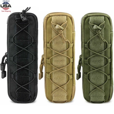 Tactical Molle Pouch Military Knife Sheath Waist Pack EDC Tool Flashlight Holder