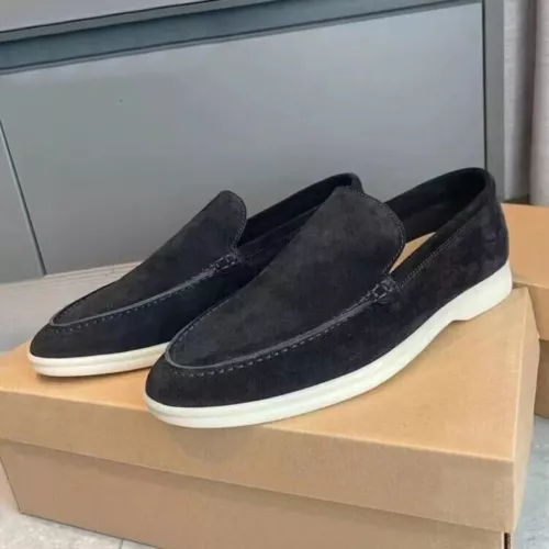 Mocasines informales de gamuza estilo británico para hombre ligeros sin cordones zapatos cómodos 38-48 - Imagen 24 de 46