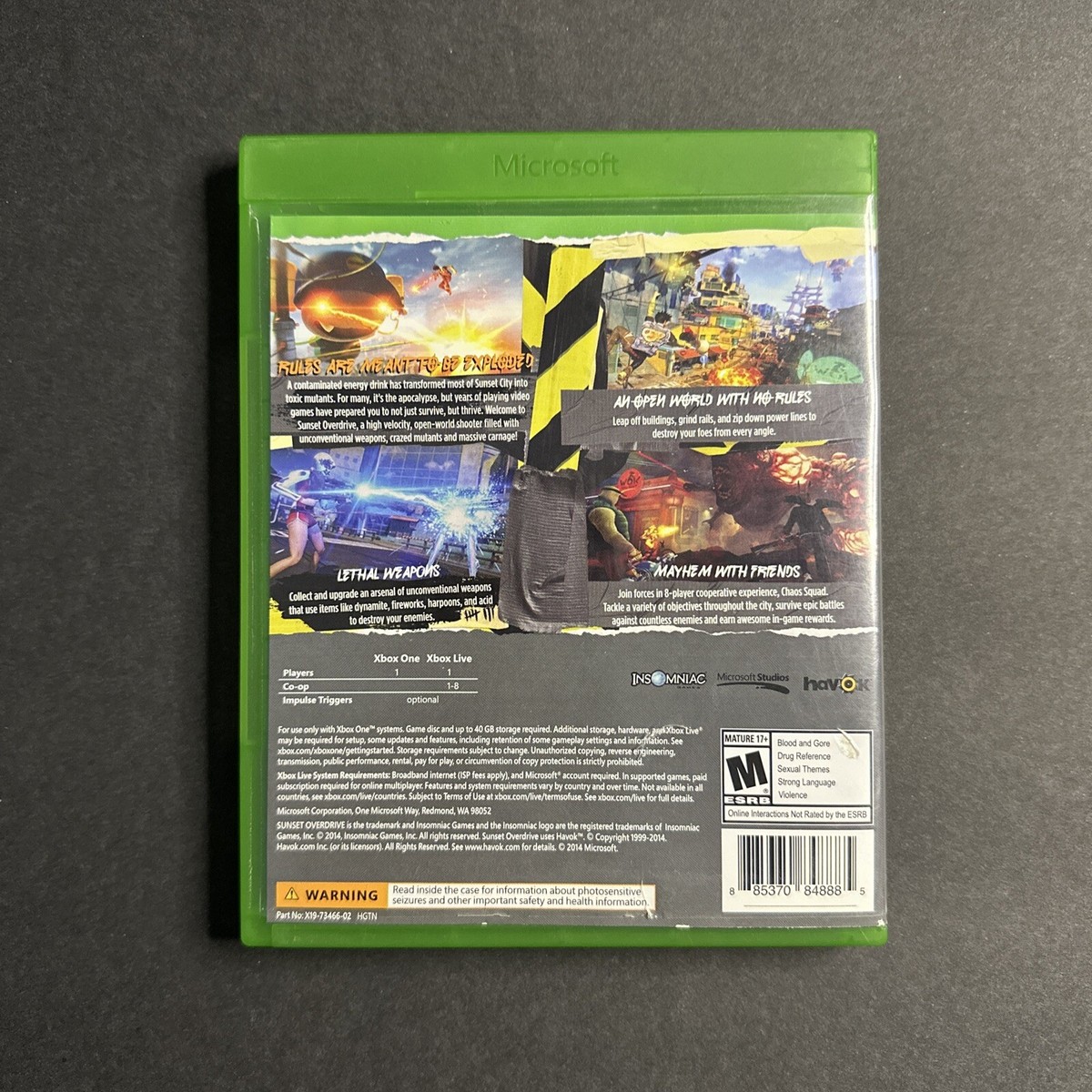 Sunset Overdrive (Microsoft Xbox One, 2014) 885370848885|