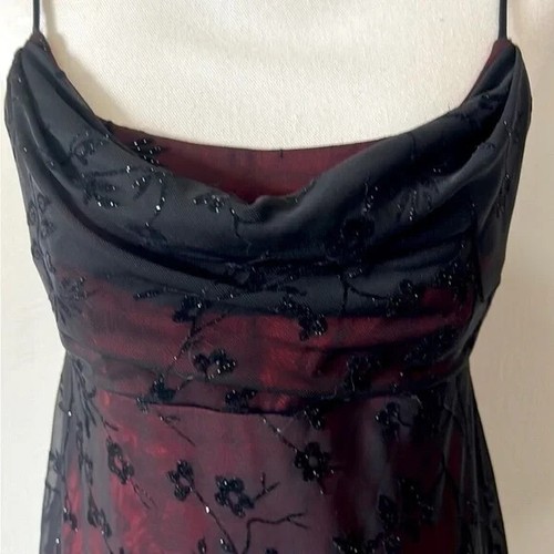 Vintage Gothic Prom Formal Gown Size 8 - Picture 9 of 12