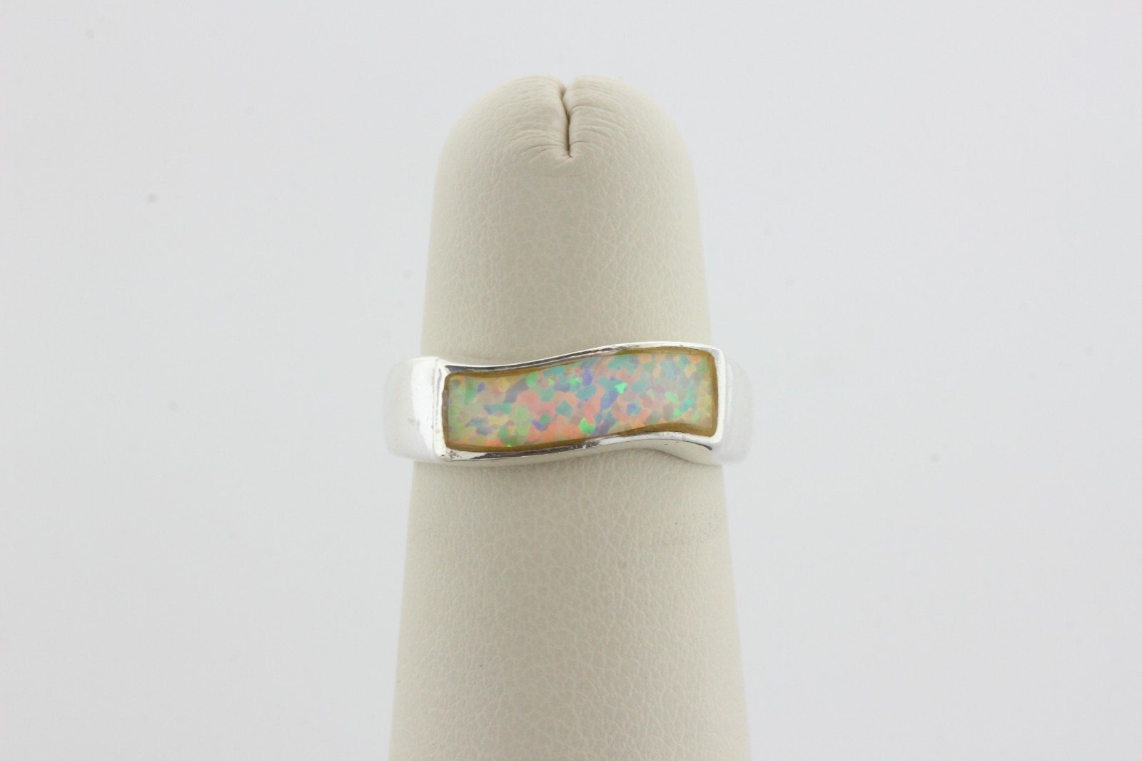 J. R Sterling Silver 925 Rectangular Long Wavy Sp… - image 2