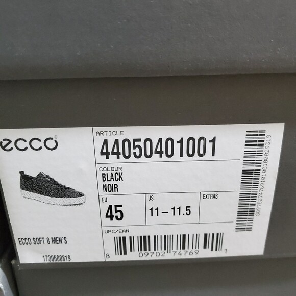 ecco soft 8 men's black
