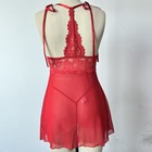 Womens Sexy Lingerie Lace Babydoll Set Open Front Nightwear Strap Dress Set XL — photo 6