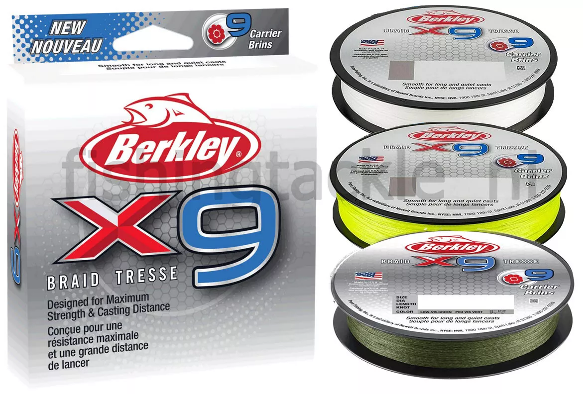 *1/2 PRICE CLEARANCE* Berkley X9 Braid Fishing Line 9 Strand Braided Line