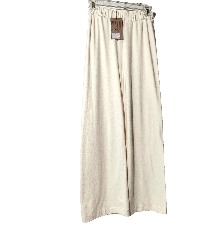 NUEVO Pantalones The Simple Folk Talla 2 100% Algodón Orgánico Pierna Ancha Mujeres Suaves Cómodos Nuevos con Etiquetas