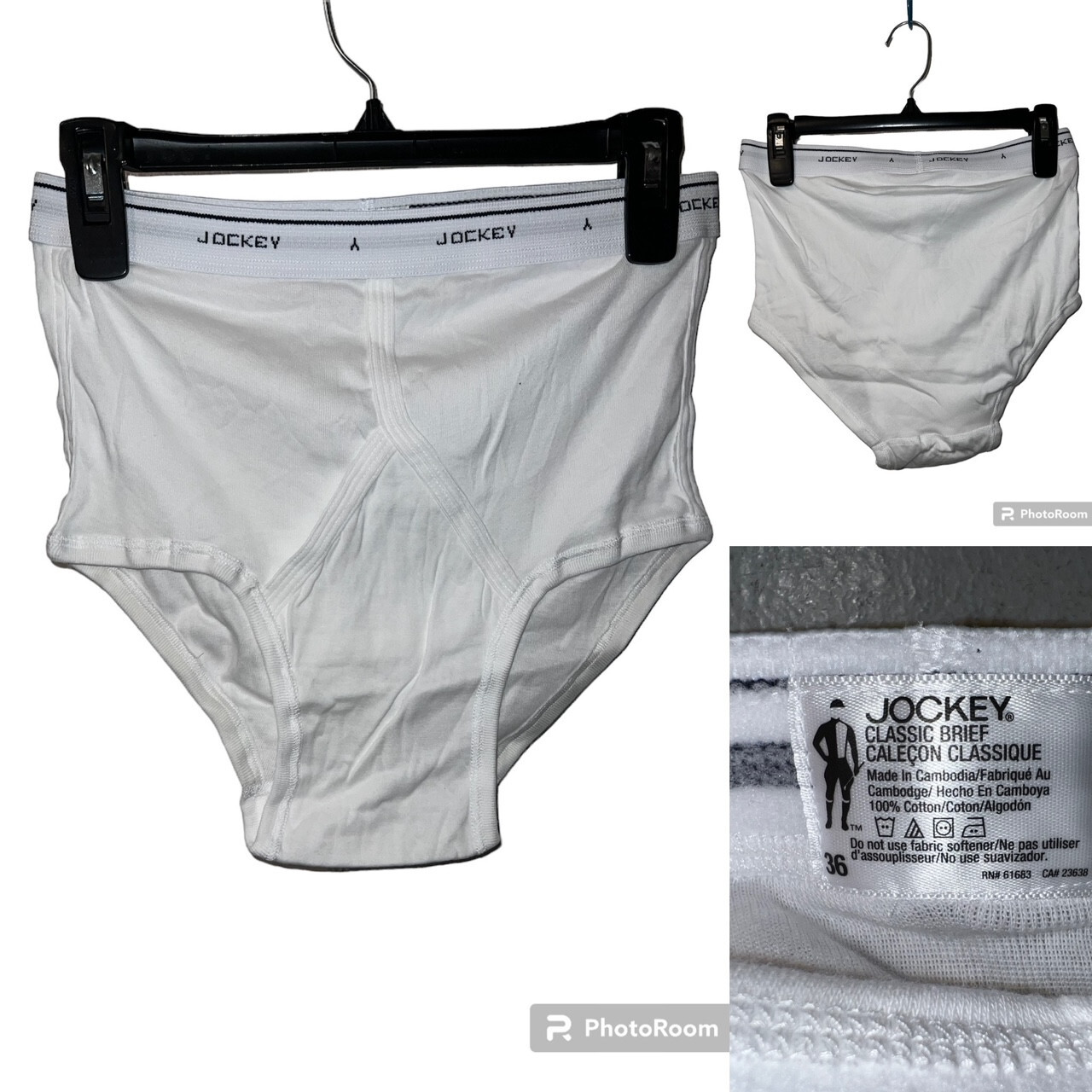 YFRONT Vintage Men's Jockey Classic Briefs White, Cotton Size 36 NWOT eBay