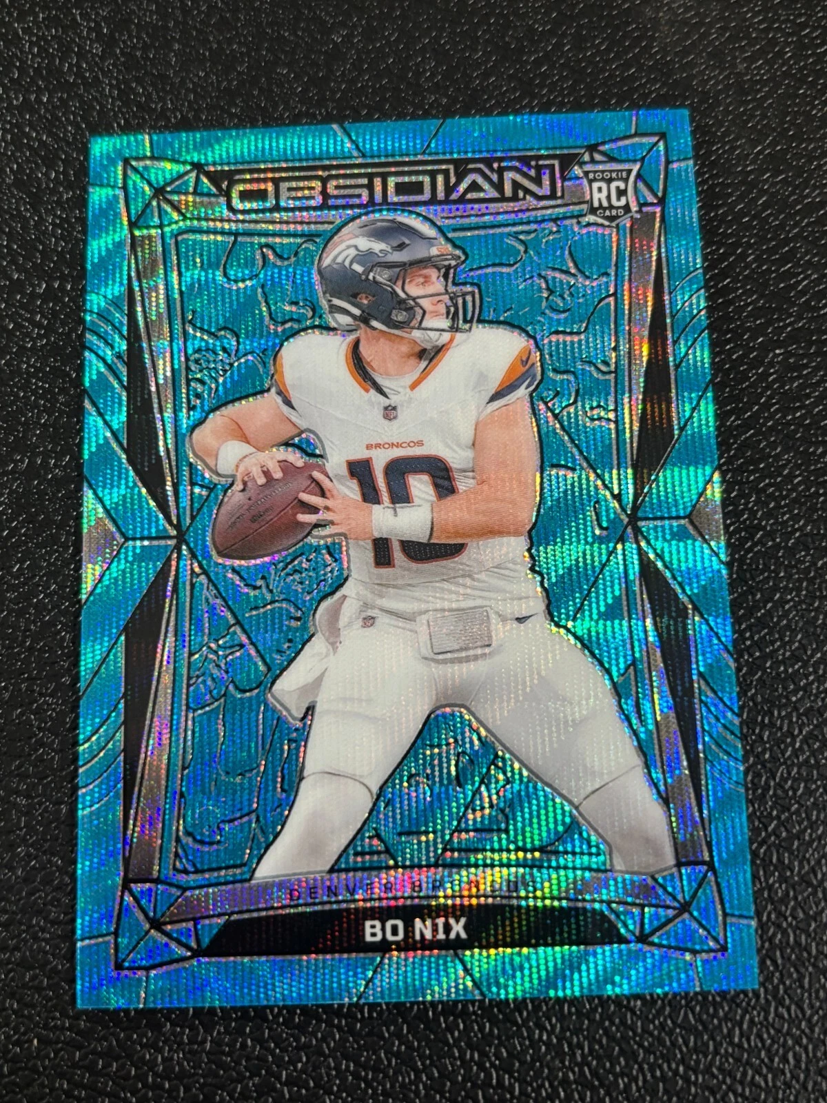 Bo Nix Panini Obsidian #56 Blue
