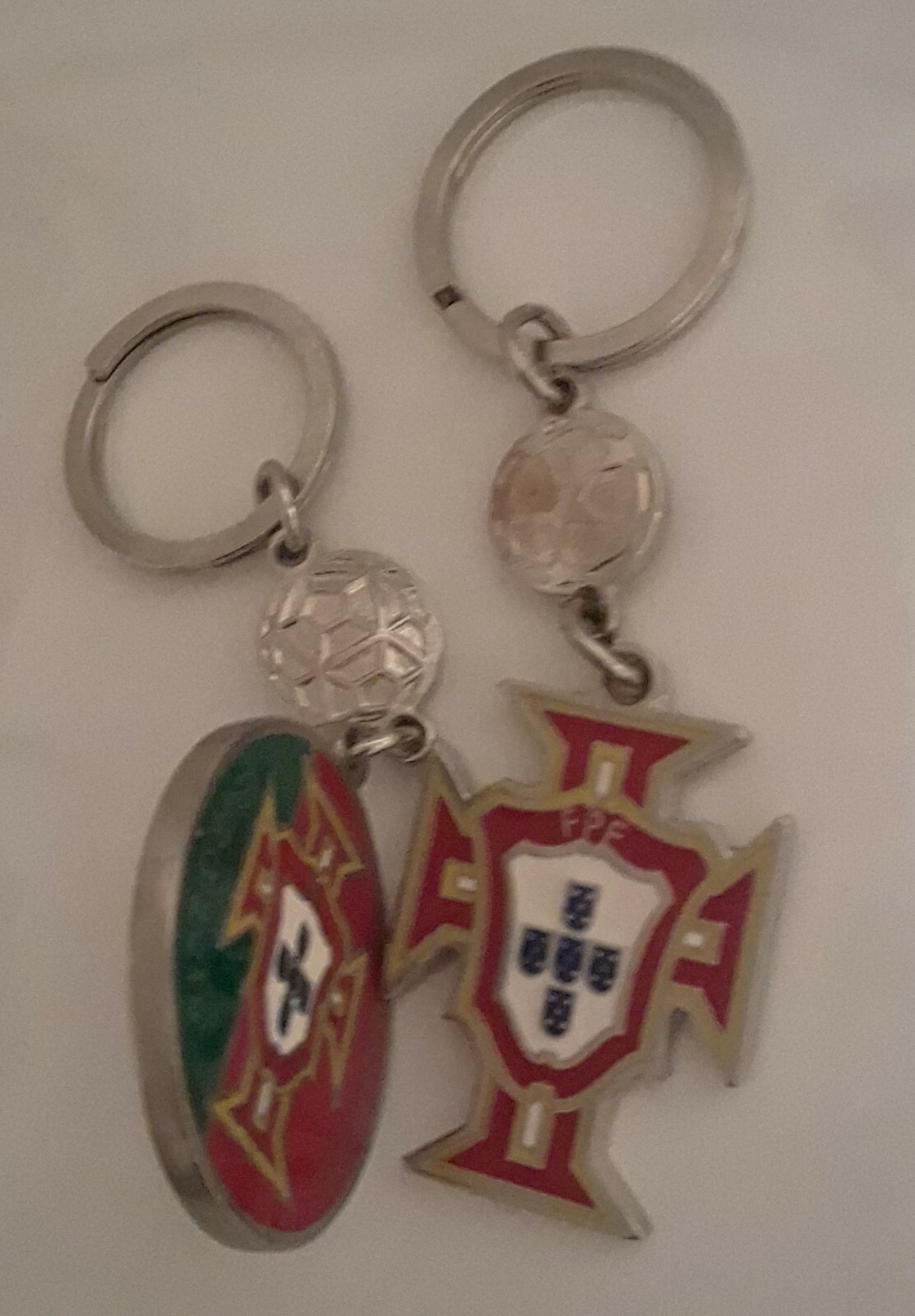 2 PORTUGAL KEYCHAINS PORTUGUESE SOCCER FEDERATION eBay