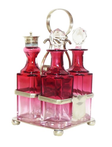 Antique Vintage 6 Piece Cruet Condiment Set | eBay