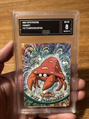Parasect #47 TOPPS Pokemon Card 1999 Nintendo Graded 8 NEAR MINT